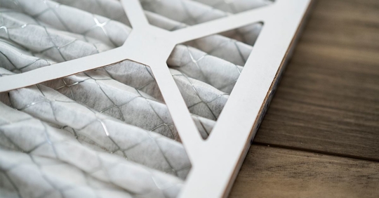 close up image of an AC filter