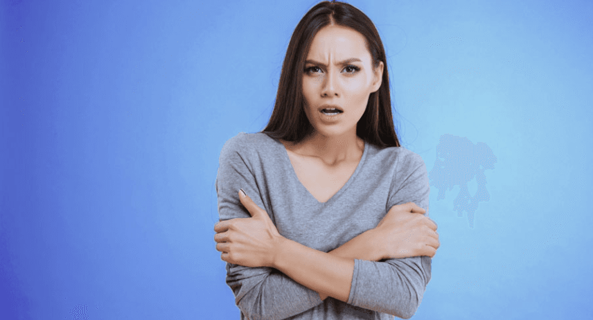 Woman with her arms crossed